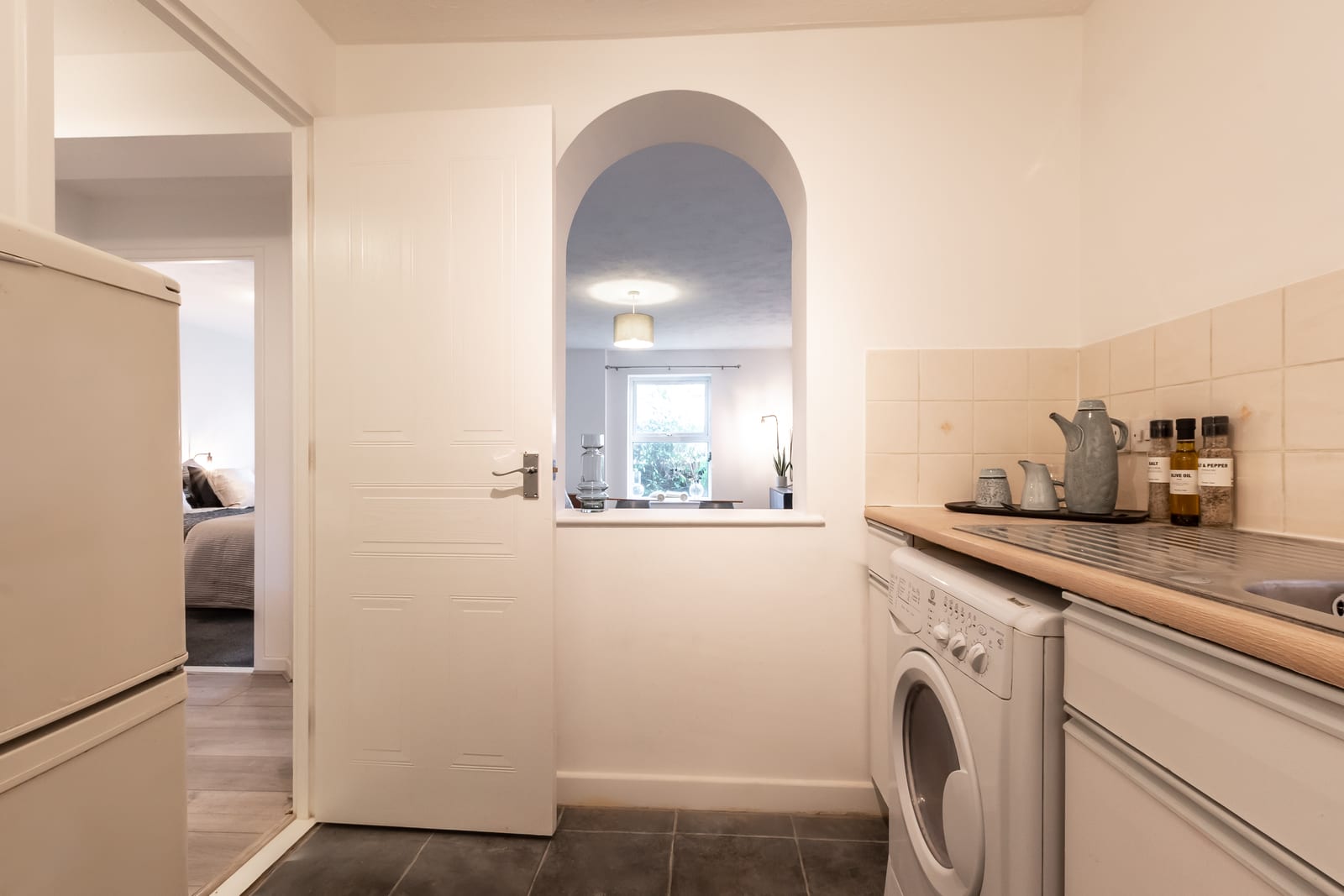 Kitchen at the 1-Bed Ground Floor Flat, Daneway House